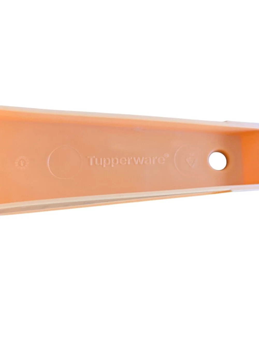 intage Tupperware Citrus Strainer Funnel in Peach/Orange